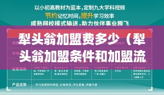 犁头翁加盟费多少（犁头翁加盟条件和加盟流程）