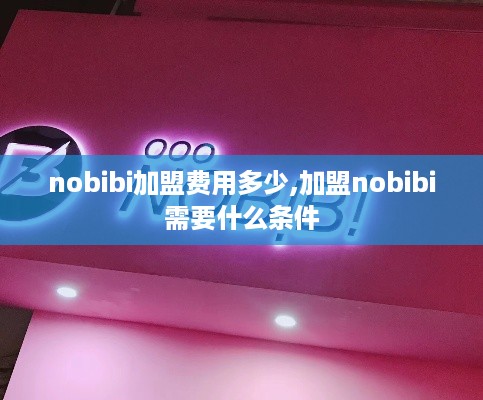 nobibi加盟费用多少,加盟nobibi需要什么条件