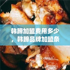 韩蹄加盟费用多少，韩蹄品牌加盟条件详解