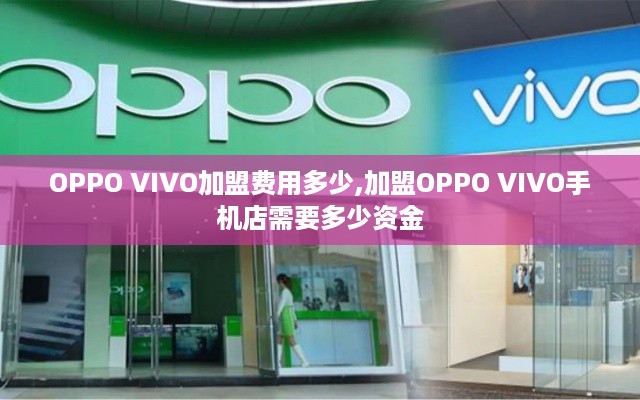 OPPO VIVO加盟费用多少,加盟OPPO VIVO手机店需要多少资金