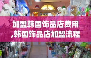 加盟韩国饰品店费用,韩国饰品店加盟流程详解