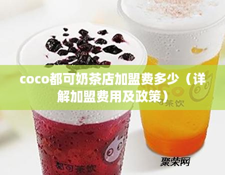 coco都可奶茶店加盟费多少（详解加盟费用及政策）