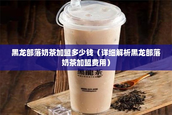 黑龙部落奶茶加盟多少钱（详细解析黑龙部落奶茶加盟费用）