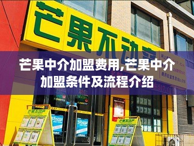 芒果中介加盟费用,芒果中介加盟条件及流程介绍