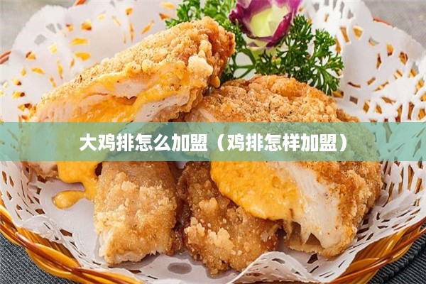 大鸡排怎么加盟（鸡排怎样加盟）