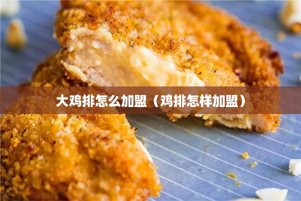 大鸡排怎么加盟（鸡排怎样加盟）