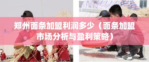 郑州面条加盟利润多少（面条加盟市场分析与盈利策略）