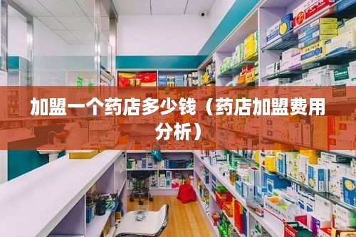 加盟一个药店多少钱（药店加盟费用分析）