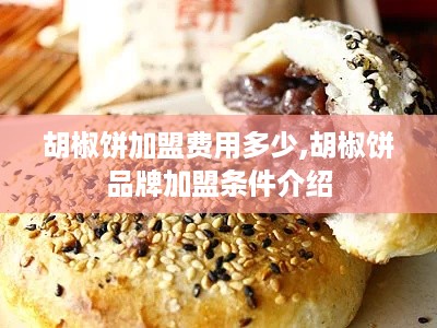 胡椒饼加盟费用多少,胡椒饼品牌加盟条件介绍