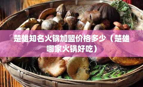 楚雄知名火锅加盟价格多少（楚雄哪家火锅好吃）