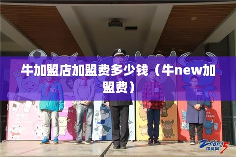 牛加盟店加盟费多少钱（牛new加盟费）