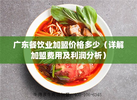 广东餐饮业加盟价格多少（详解加盟费用及利润分析）