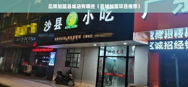 品牌加盟县城店有哪些（县城加盟项目推荐）