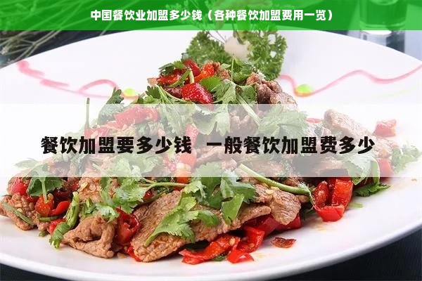 中国餐饮业加盟多少钱（各种餐饮加盟费用一览）