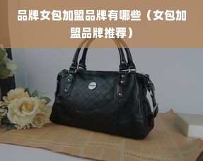 品牌女包加盟品牌有哪些（女包加盟品牌推荐）