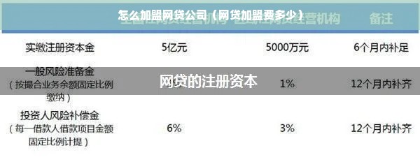 怎么加盟网贷公司（网贷加盟费多少）