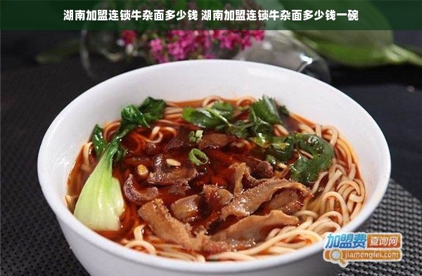 湖南加盟连锁牛杂面多少钱 湖南加盟连锁牛杂面多少钱一碗