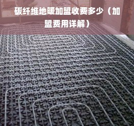 碳纤维地暖加盟收费多少（加盟费用详解）