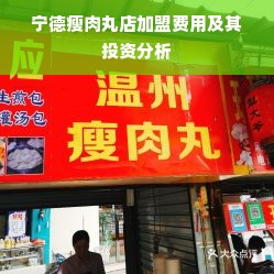 宁德瘦肉丸加盟费用解析与创业前景展望