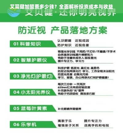 艾耳健加盟费多少钱？全面解析投资成本与收益