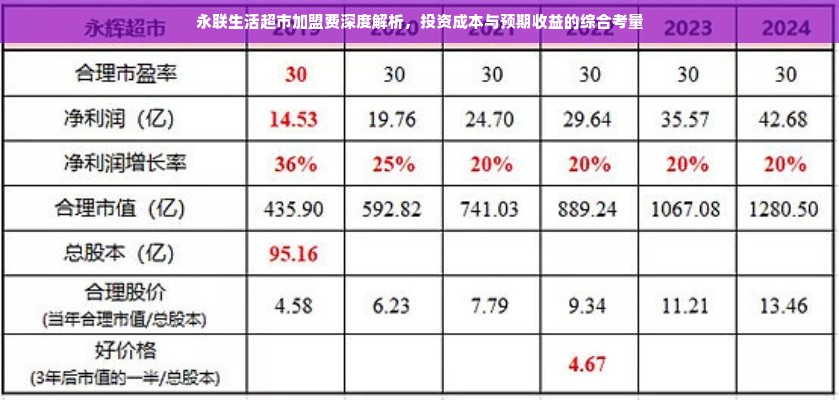 永联生活超市加盟费深度解析，投资成本与预期收益的综合考量