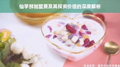 仙芋鲜加盟费及其投资价值的深度解析