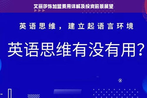 艾丽莎饰加盟费用详解及投资前景展望