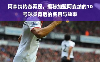 阿森纳传奇再现，揭秘加盟阿森纳的10号球员背后的费用与故事