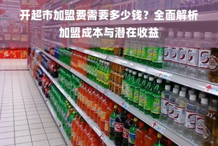 开超市加盟费需要多少钱？全面解析加盟成本与潜在收益