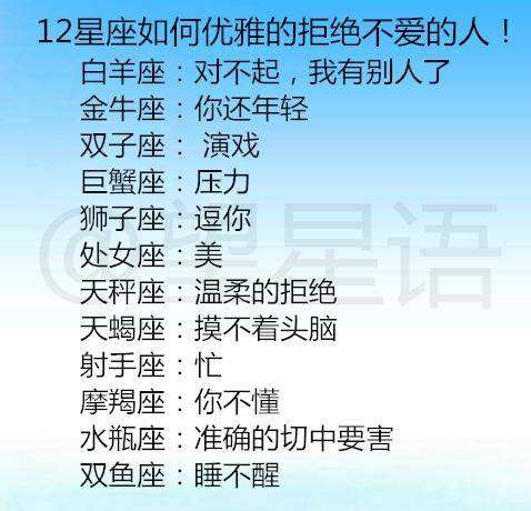 12个星座的星座物语 12个星座的星座物语图片