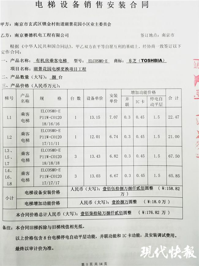 电梯合同注意事项 