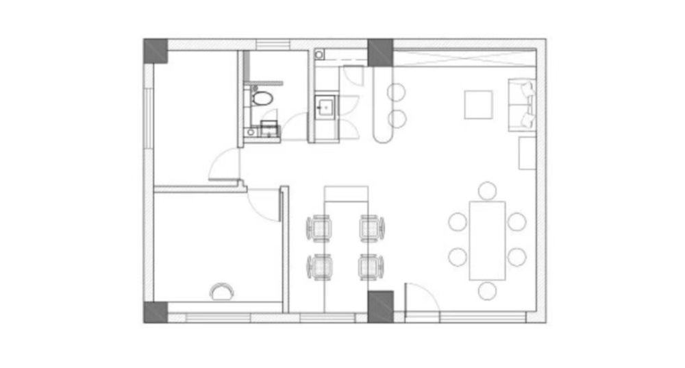 设计师工作室平面图 建筑师工作室设计平面图