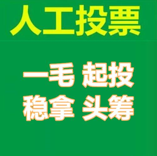 河南微信人工投票怎么拉票 微信人工投票70元1000票