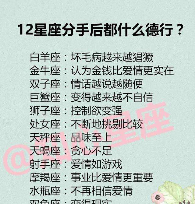 12星座能力图谱(十二星座能力排名大全)