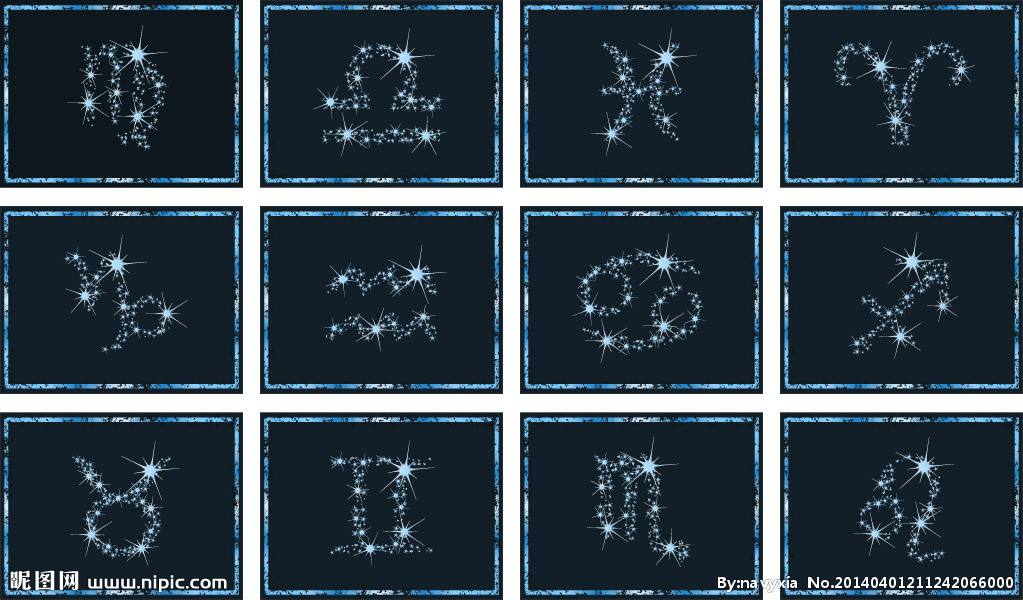 各星座图案(各大星座的图案)