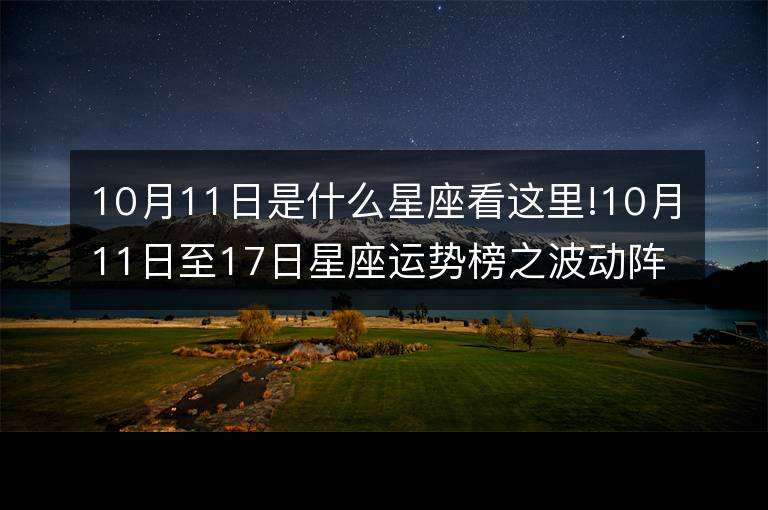 11月的人是什么星座(11月11日是什么星座)