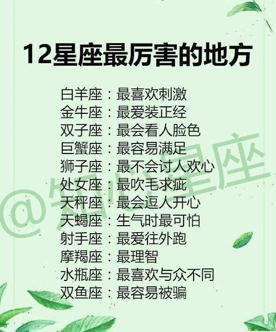 12星座喜欢你的方式(12星座喜欢一个人的方式)