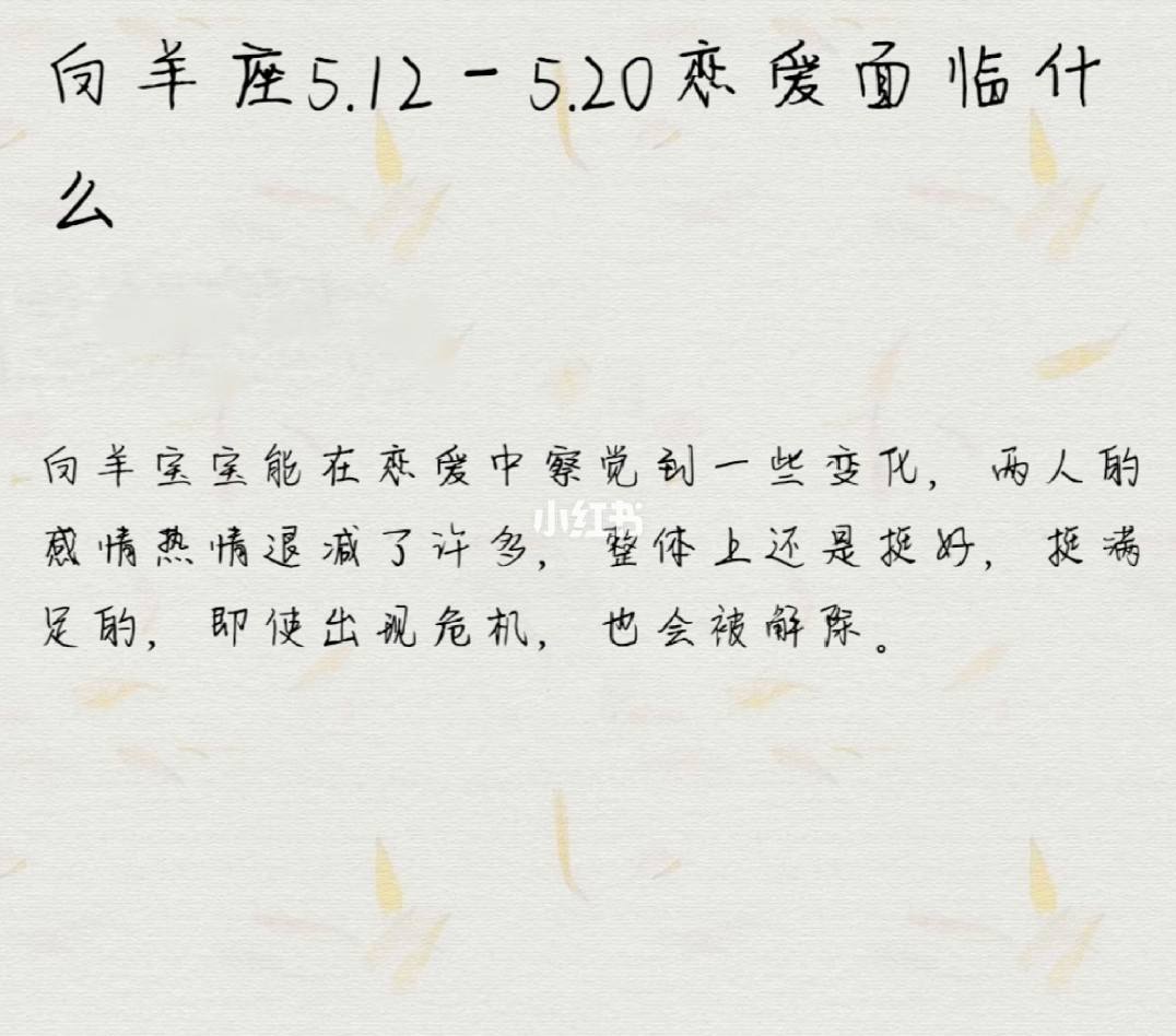 白羊座今日运势5月4号(白羊座今日运势5月4号生日)